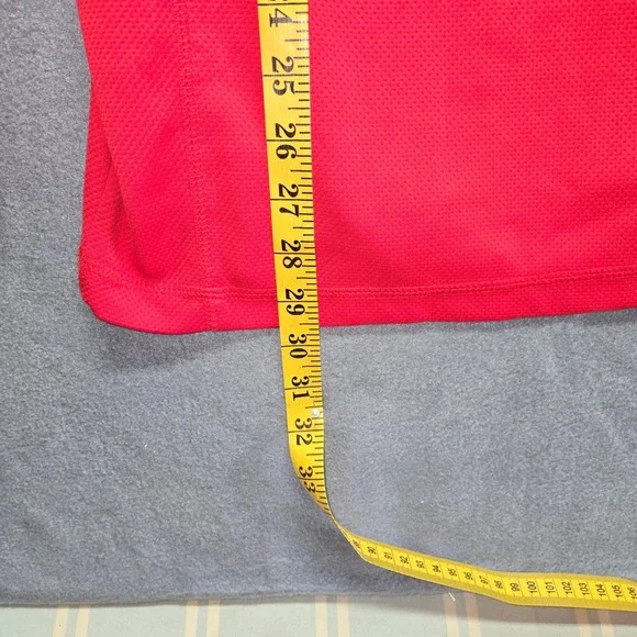 Detroit Red Wings NHL‎ Quarter Zip Pullover Shirt Men's Medium Red Performance M - Picture 9 of 9